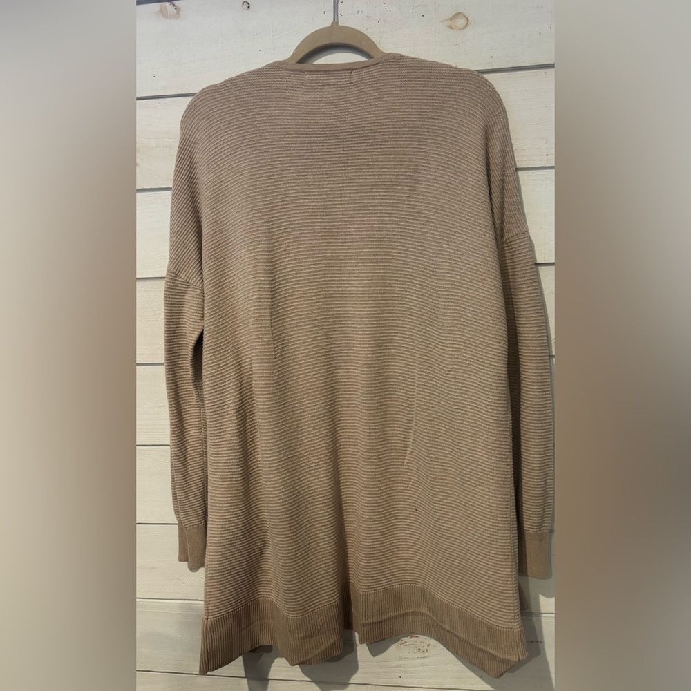 Marled Anthropology Beige Open-Front Cardigan in size Large. Great condition! - Picture 2 of 15